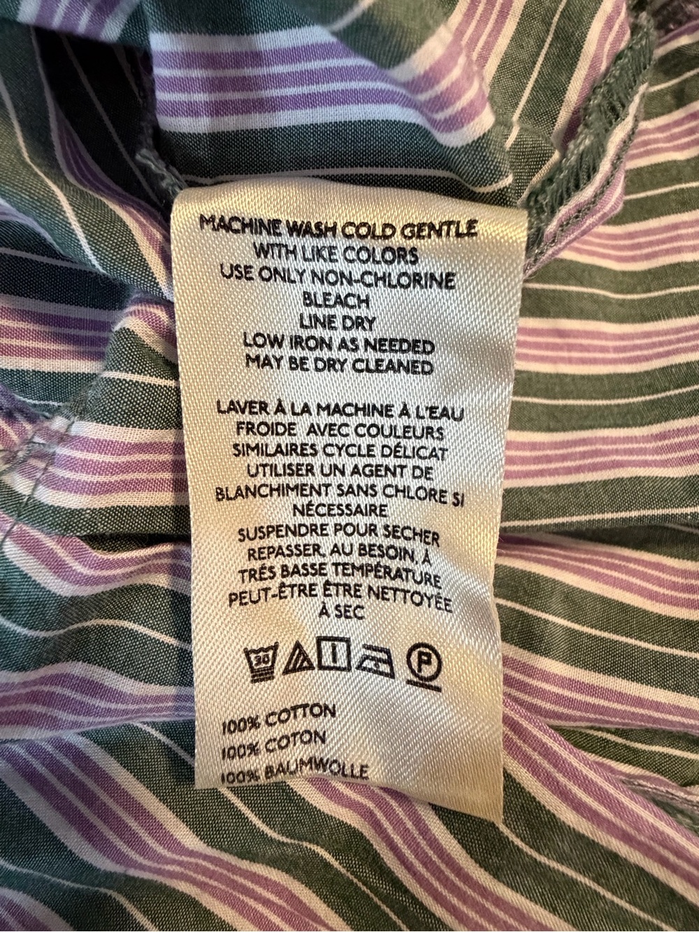 Pilcro Anthropologie Striped Cinched Waist Button Down Top S - Picture 5 of 5